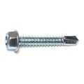 Midwest Fastener Self-Drilling Screw, #14 x 1-1/2 in, Zinc Plated Steel Hex Head Hex Drive, 100 PK 03298